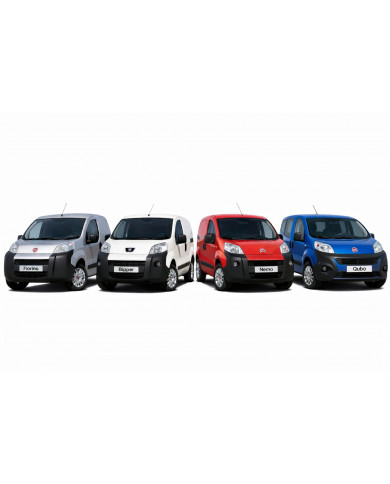 3 Pre-mounted professional bars for Fiat Fiorino, Citroen Nemo and Peugeot Bipper