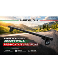 Barre portatutto per Citroen Berlingo, Peugeot Partner, Opel Combo e Fiat Doblò
