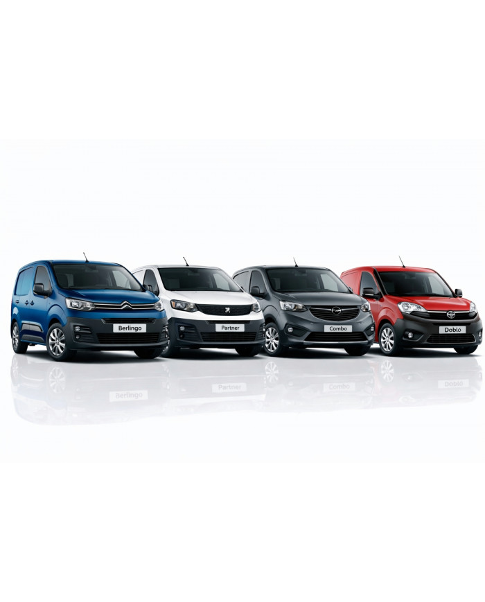 Barre portatutto per Citroen Berlingo, Peugeot Partner, Opel Combo e Fiat Doblò