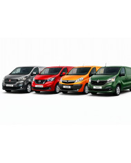3 Pre-mounted professional bars for Fiat Talento, Nissan NV300, Nissan Primastar, Opel Vivaro and Ranault Trafic