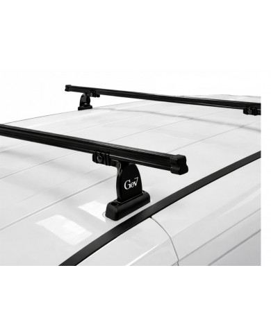 2 Pre-mounted professional bars for Volkswagen Transporter T5 and Volkswagen Transporter T6