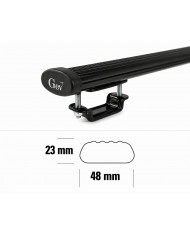 Barre portatutto Universali per vetture con rails staccati dal tetto (Lunghezza barre 109 o 126 cm)
