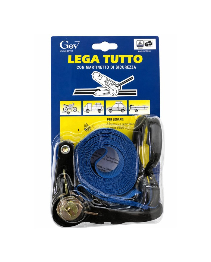 Cinghia a martinetto con ganci