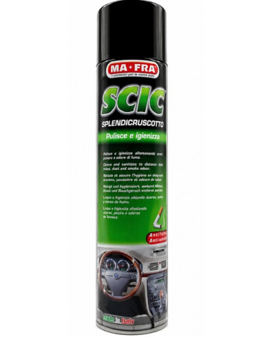 MA-FRA SCIC Green Pulitore Cruscotto Auto – Spray Igienizzante Antipolvere e Anti-Fumo