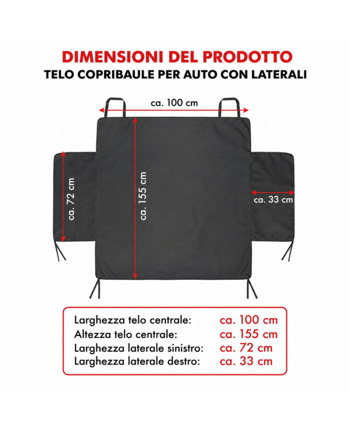Telo Copribaule con Laterali impermeabile Universale