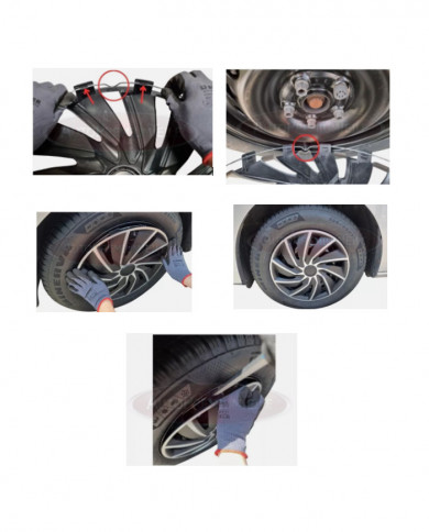 Coppe ruota Turbo (4 pezzi)