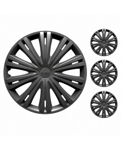 Coppe ruota Giga black (4 pezzi)