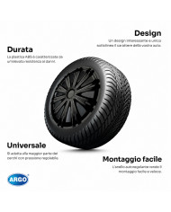 Coppe ruota Giga black (4 pezzi)