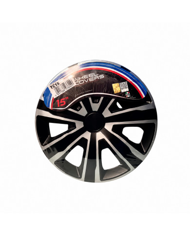 Coppe ruota Tenzo silver black