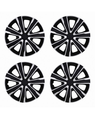 Coppe ruota Tenzo silver/black (4 pezzi)