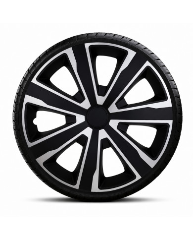 Coppe ruota Tenzo silver/black (4 pezzi)