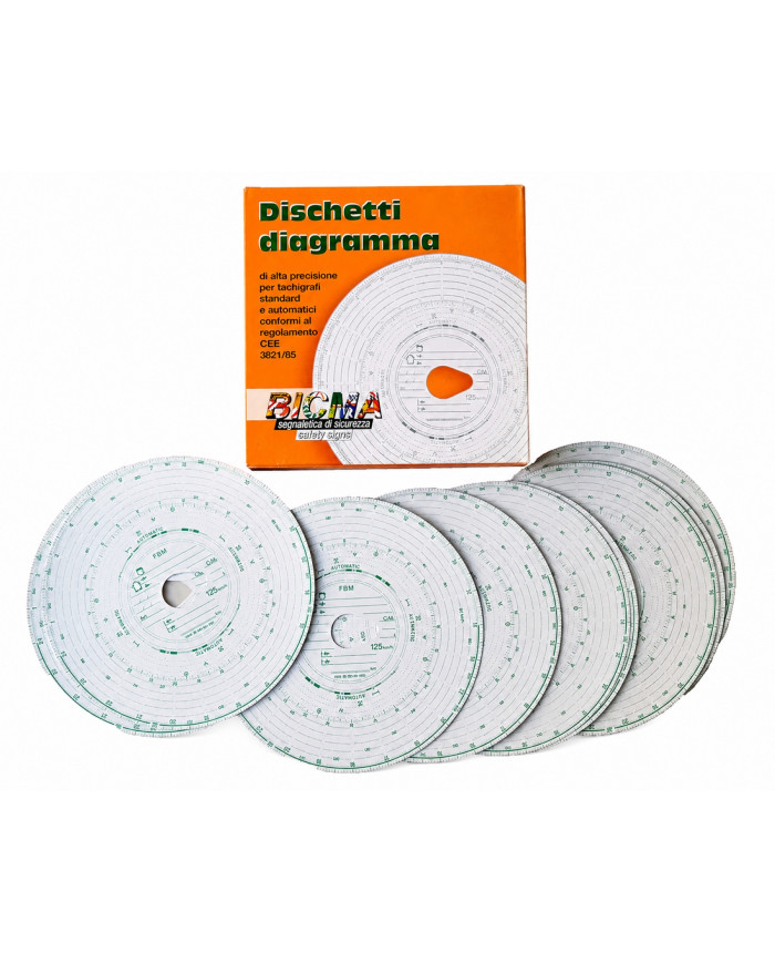 Dischi tachigrafo (scala 125 km/h)