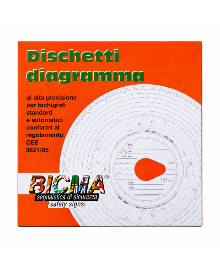 Dischi tachigrafo (scala 125 km/h)
