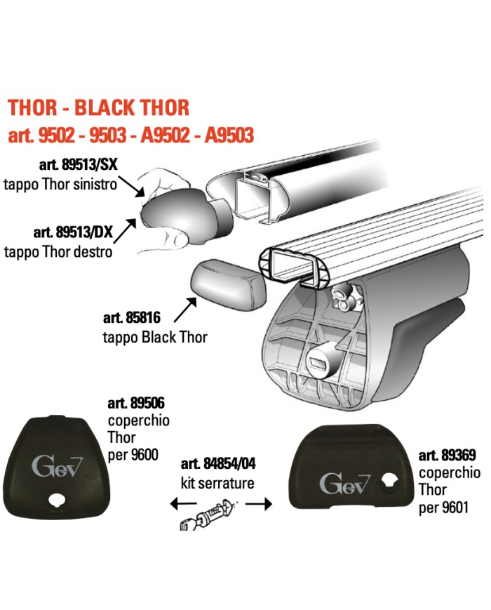 Ricambi per barre Thor