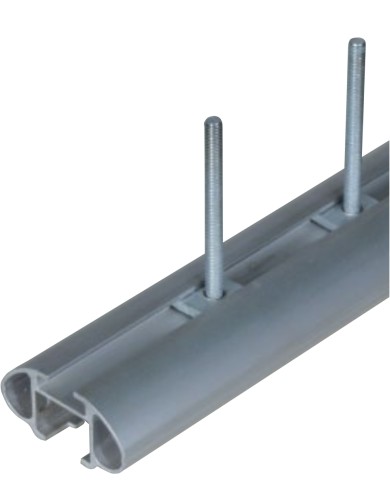 Ski rack kit for mounting on bars with "rail," Thor...