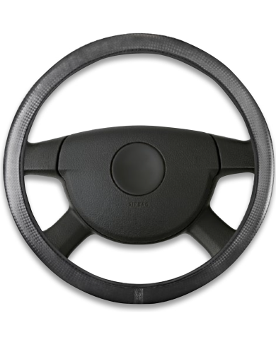 Carbon soft grip steering wheel cover