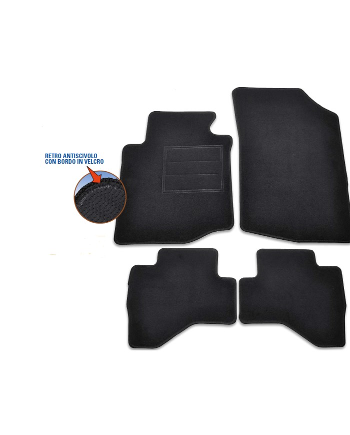 Tappeti in moquette specifici per Jeep Renegade (14 a 04/15) 4 fori