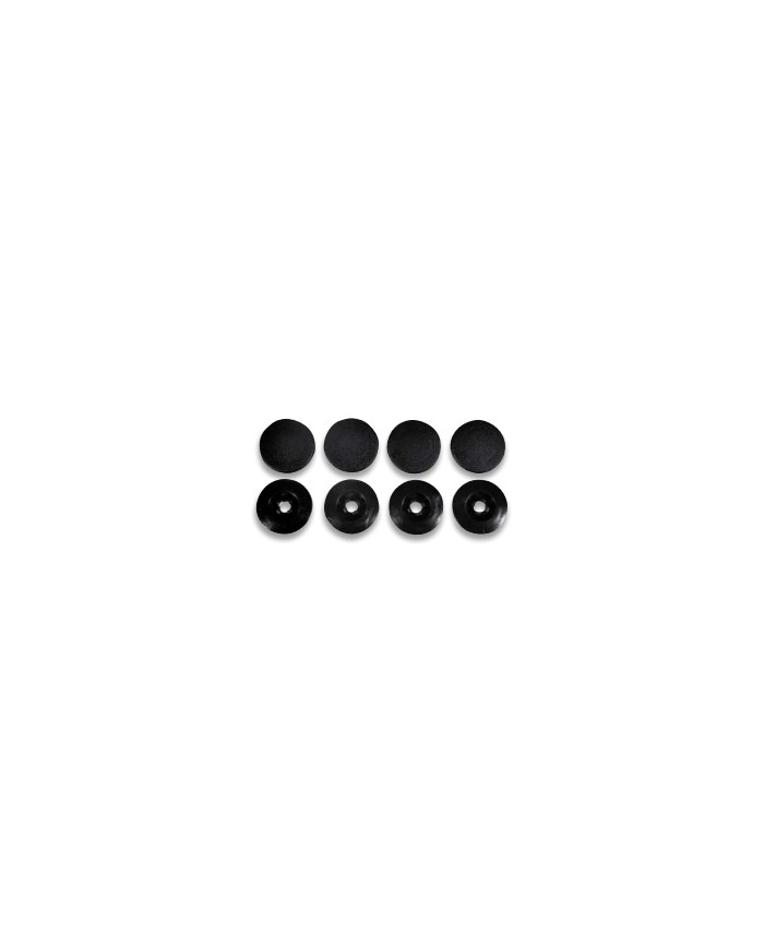 Set of 4 rubber mats stop buttons