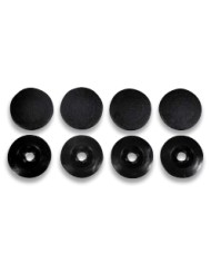 Set of 4 rubber mats stop buttons