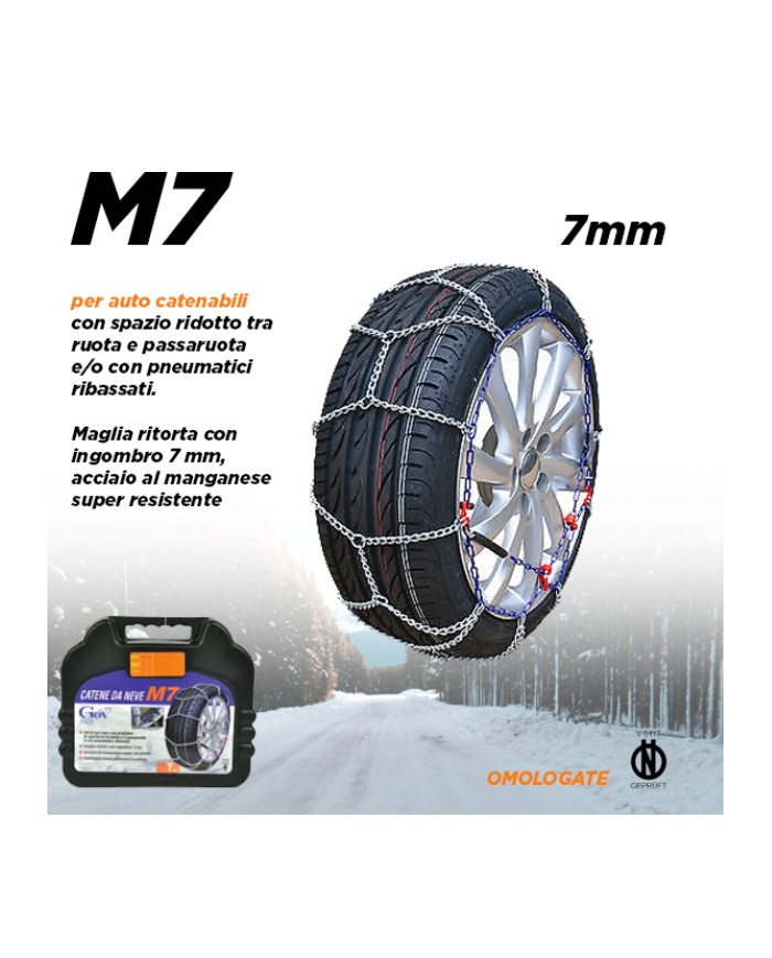 Snow chains 7 mm (Group 9.5)