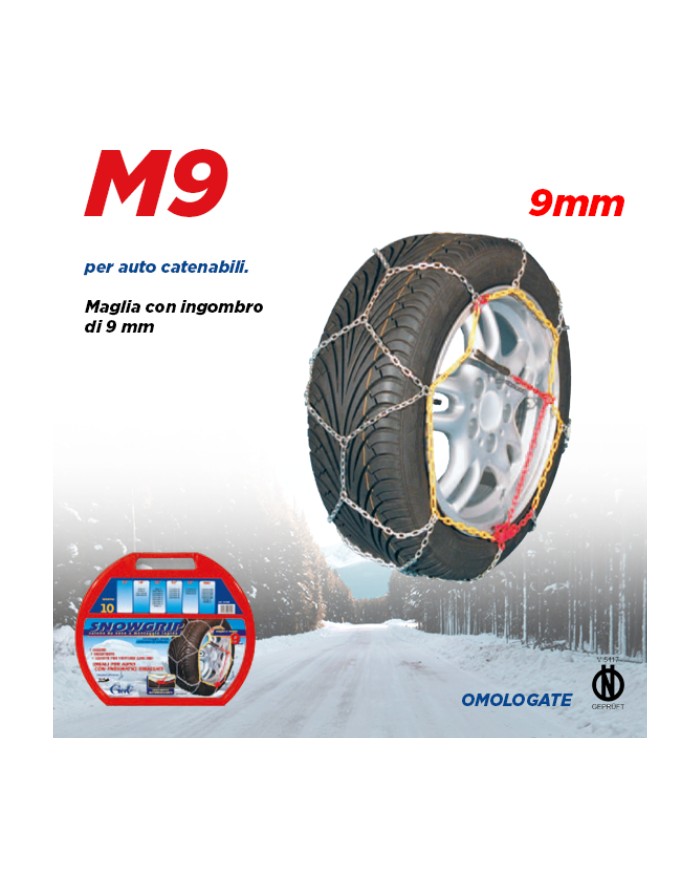 Snow chains 9 mm (Group 13)