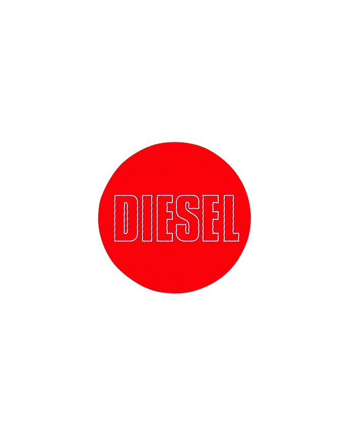 Adesivo 3D resinato diesel