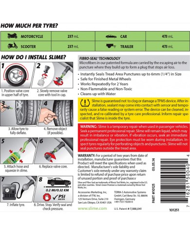 Kit antiforaturata per suv, camper, furgoni e roulette slime