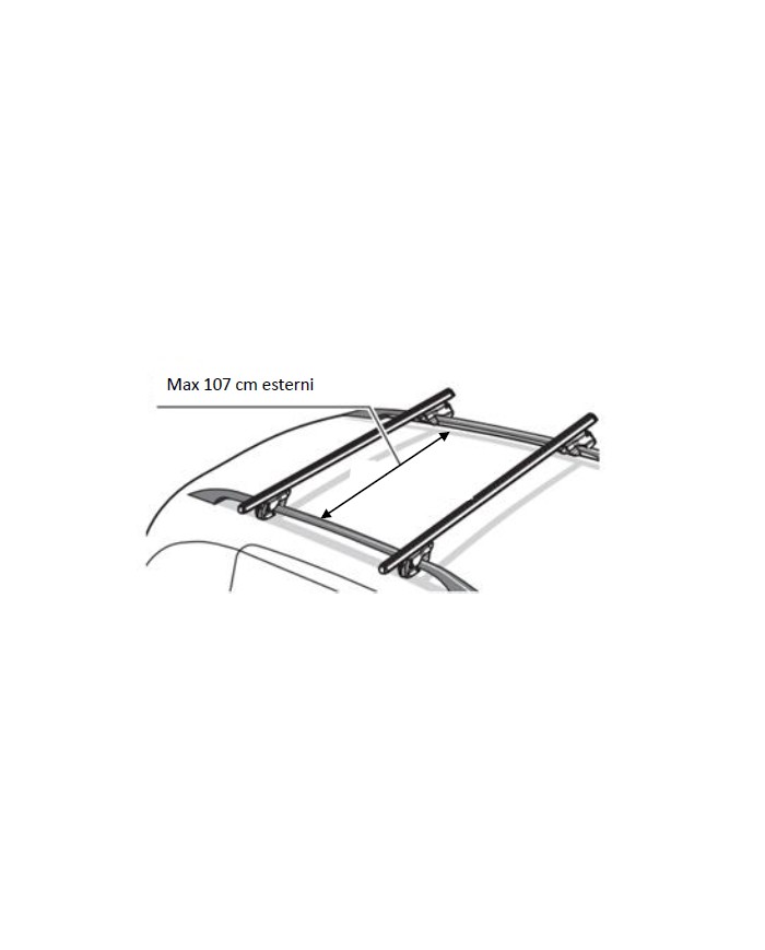 Barre portatutto Loki 120cm