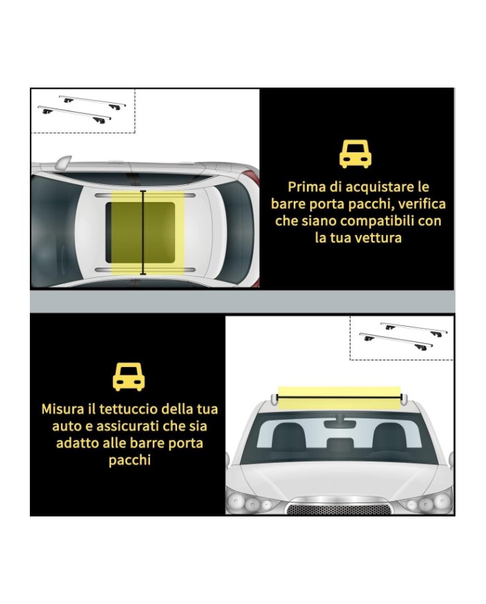Barre portatutto Loki 120cm
