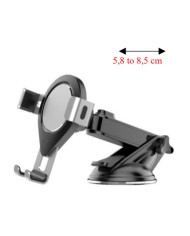 Gravity suction cup cell phone holder