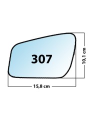 Specchietto di ricambio SX-lato Guidatore