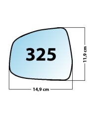 Specchietto di ricambio SX-lato Guidatore
