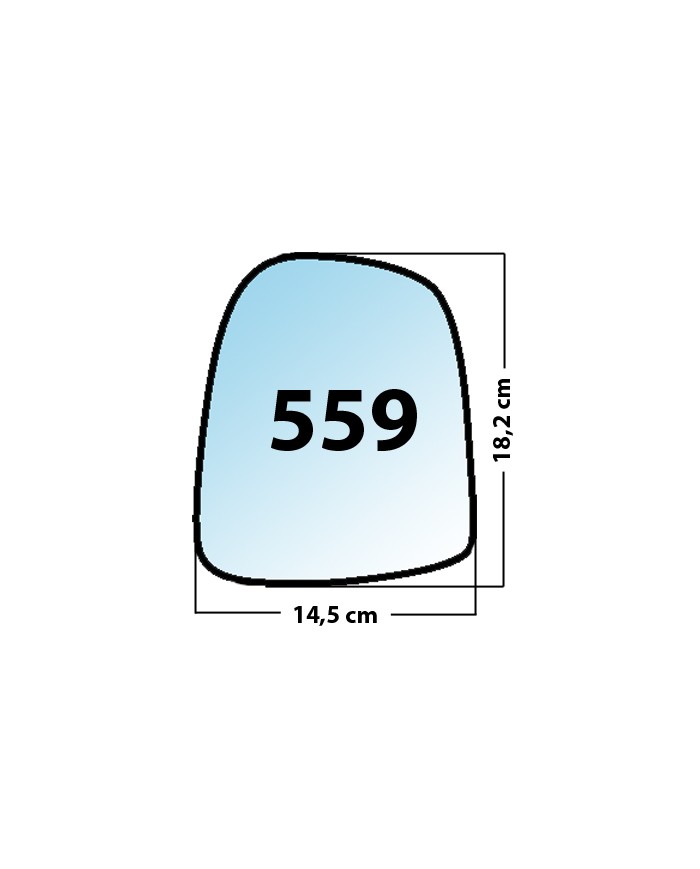 Specchietto di ricambio SX-lato Guidatore