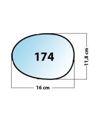 Specchietto di ricambio DX-lato Passeggero