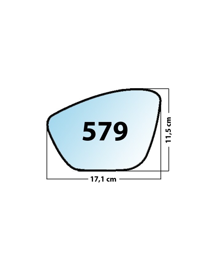 Specchietto di ricambio SX-lato Guidatore