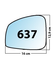 Specchietto di ricambio SX-lato Guidatore