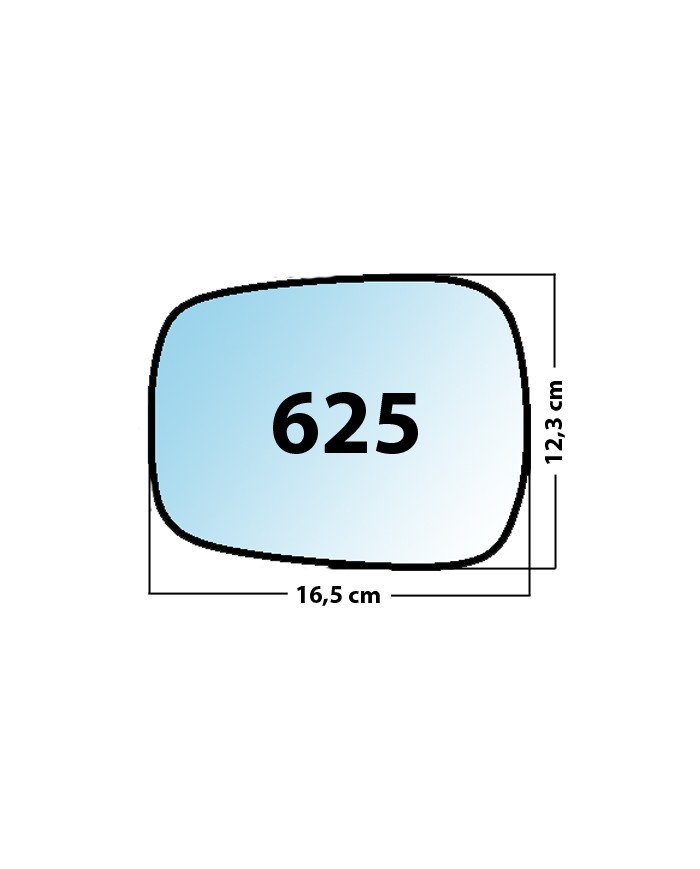 Specchietto di ricambio SX-lato Guidatore