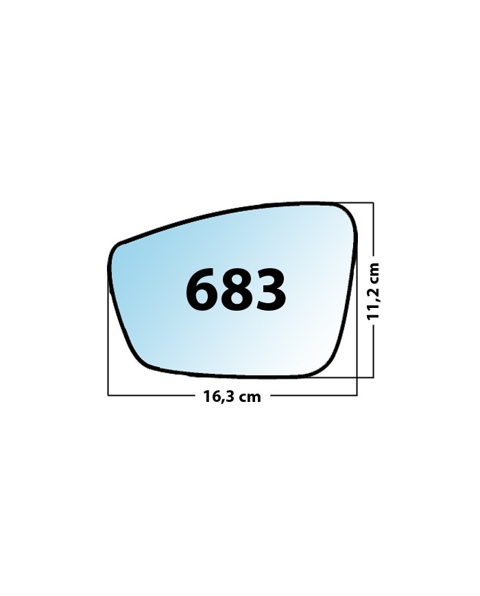 copy of Specchietto di ricambio SX-lato guidatore