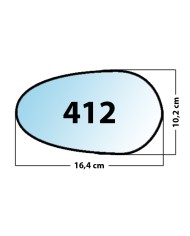 Specchietto di ricambio DX-lato Passeggero