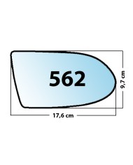 Specchietto di ricambio DX-lato Passeggero