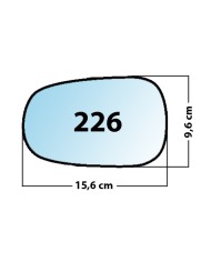 Specchietto di ricambio DX-lato Passeggero